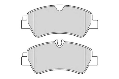 Delphi комплект тормозных колодок ham. задняя ford tourneo custo фото №1