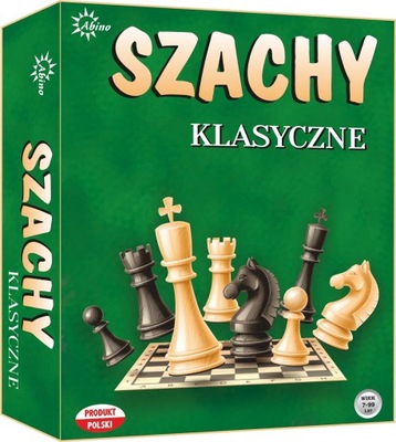 ABINO szachy klasyczne drewniane gra