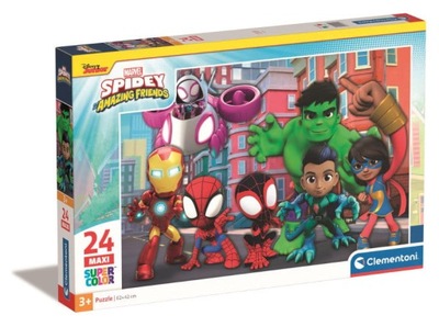 PUZZLE 24 ELEMENTÓW MAXI SPIDEY I SUPER KUMPLE