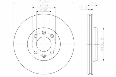 DISCOS DE FRENADO 2 PIEZAS SAAB PARTE DELANTERA 900 9000 TEXTAR  