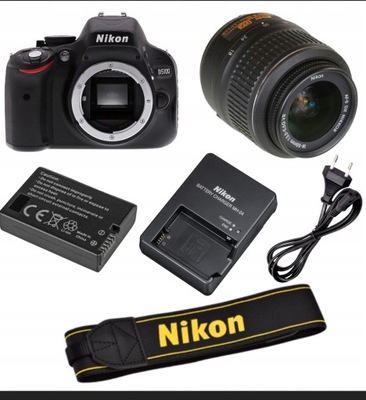 Lustrzanka Nikon D5100 korpus plus obiektyw 18-55