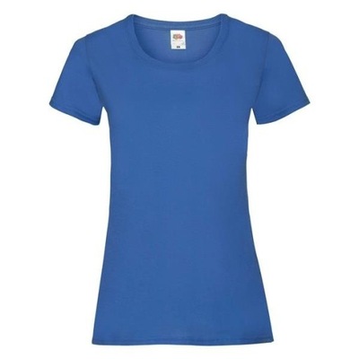 KOSZULKA DAMSKA FRUIT OF THE LOOM T-shirt Blue M