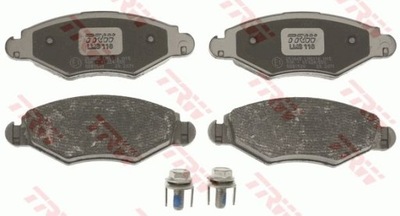 КОЛОДКИ ТОРМОЗНОЙ PEUGEOT 206 1,4-1,9D 00-