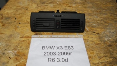 Ґрати обдув середина bmw x3 e83 3400074 фото №1