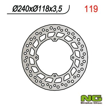 DISKU STABDŽIŲ NG BRAKE DISC NG119 