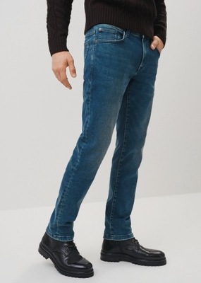 OCHNIK Granatowe jeansy męskie JEAMT-0020-69 30/32
