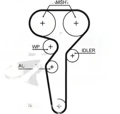 Ремень распределительного вала 5685xs gates alfa romeo lancia 159 фото №1