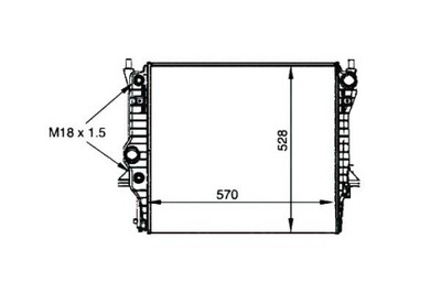 Nrf радиатор wody jaguar s-type 3.0 v6 ccx фото №1