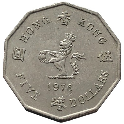 86942. Hong-Kong - 5 dolarów - 1976r.
