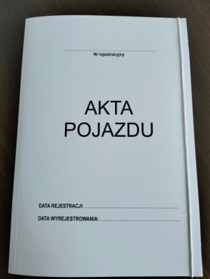 Akta Pojazdu Teczka