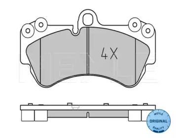 КОЛОДКИ ДИСКОВІ ТОРМОЗНІ VOLKSWAGEN PORSCHE MEYLE фото