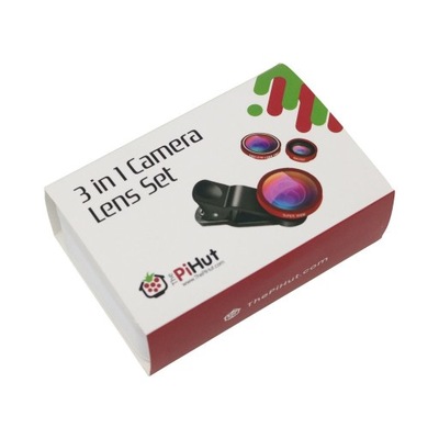 PiHut Lens Set 3 in 1 - zestaw obiektywów do kamer