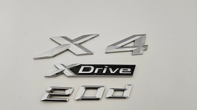 BMW X4 G02 2019-2023 XDRIVE 20D EMBLEMA PARTE TRASERA 8737320  