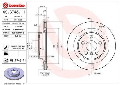 DISCO DE FRENADO PARTE TRASERA UV BMW  