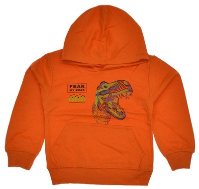 BLUZA bluzka DINOZAUR pomarańcz DINO - 110