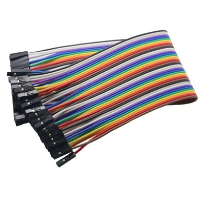 Przewody żeńsko-żeńskie 40 szt 40cm kable arduino