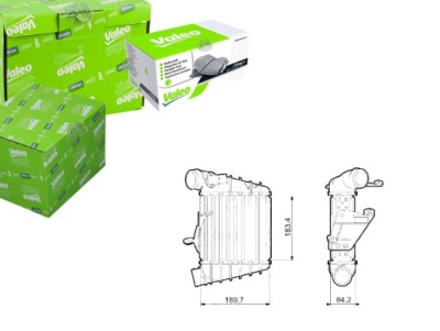 Интеркулер vw polo 05- 1,4 1, valeo фото №1