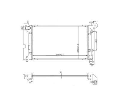 Радиатор pontiac vibe 03- 164000d240 nowa фото №1
