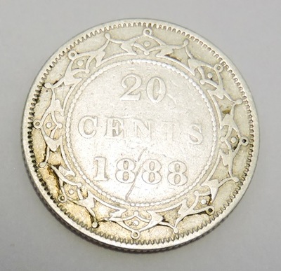 KANADA Nowa Fundlandia 20 cents 1888