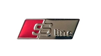 EMBLEMA PEGADURA LOGOTIPO S-LINE AL VOLANTE LUSTRE  