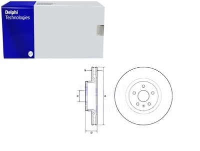 DISCOS DE FRENADO 2SZT. PARTE DELANTERA TESLA MODELO S MODELO X ELECTRIC 09.12-  