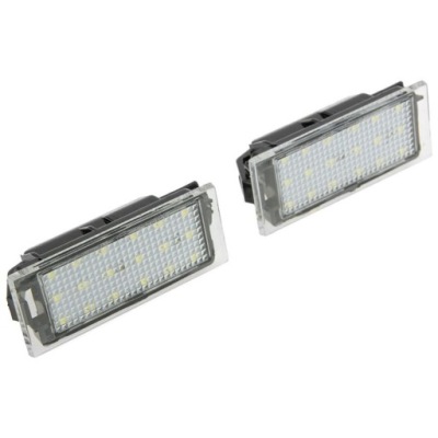 Ліхтарі led реєстрації clio 3 iv kangoo master 10- movano megane 2 3 фото №1