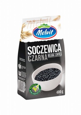 Melvit Soczewica czarna beluga 400 g