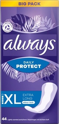 ALWAYS Wkładki higieniczne Daily Protect XL Extra Long 44 sztuki