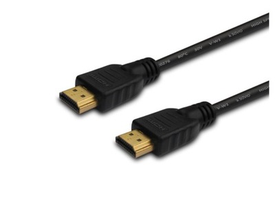 Kabel HDMI SAVIO CL-08 złoty v1.4 3D, 4Kx2K, 5m
