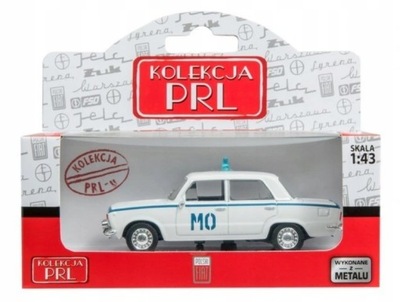 Kultowe Auta PRL POLSKI FIAT 125p MO MILICJA -NOWY