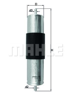 Bmw x5 m57n дизель fuel фільтр mahle kl473 oem 16126765756 фото №1