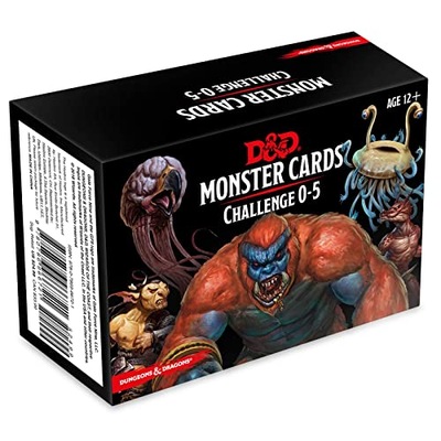Dungeons & Dragons Spellbook Cards: Monster Cards, Challenge 0-5 (D&D Acces