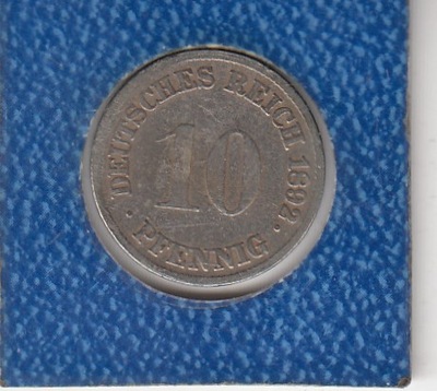 Niemcy-Cesarstwo 10 Pfennig 1892 G