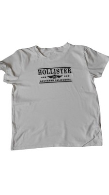 BIAŁY T-SHIRT HOLLISTER R.44