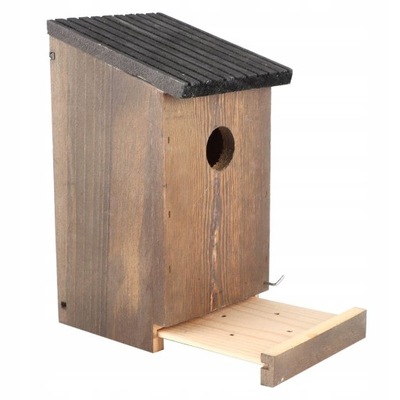 Wiszący drewniany domek dla ptaków DIY hodowla