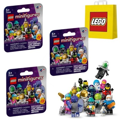 LEGO Minifigures 71046 minifigurki seria 26 Zestaw 3 sztuk LEGO + Torba