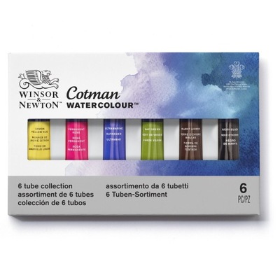 Zestaw farb akwarelowych Cotman - 6 x 8 ml