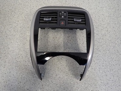 Nissan micra k13 13- рамка радио решётка фото №1