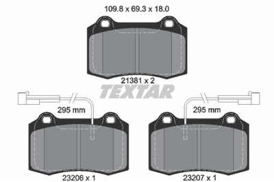 ZAPATAS DE FRENADO ALFA P. 147- 156- SPIDER- GTV- 3.2  