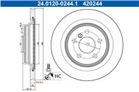 ATE DISCO DE FRENADO PARTE TRASERA 300X20 V BMW 1 F40 19-/BMW 2 F44  