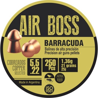 Śrut Apolo Air Boss Barracuda Copper 5,5 mm 250szt