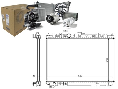 RADIATOR ENGINE NISSENS 21460EQ30B 21460AE100 21 - milautoparts-fr.ukrlive.com