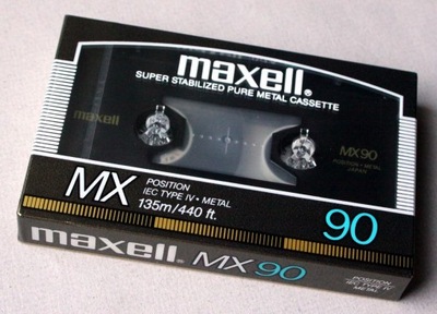 Maxell Metal MX 90, rok 1987. Pewex.