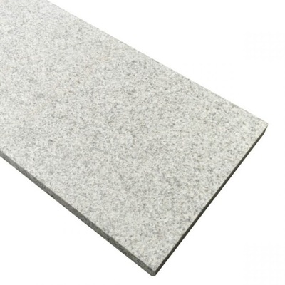 Stopień granitowy Grey płomieniowany 150x33x2 cm