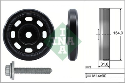 RUEDA POLEA DE EJE CIGÜEÑAL AUDI A3 VW GOLF VII GOLF VIII JETTA IV MULTIVAN  