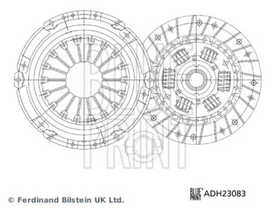 BLUE PRINT СЦЕПЛЕНИЕ КОМПЛЕКТ. HONDA