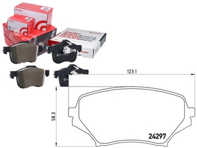 9FE52C BREMBO КОЛОДКИ ТОРМОЗНЫЕ MAZDA MX-5 III (NC) 03/05-12/14 15MM P Z CZU