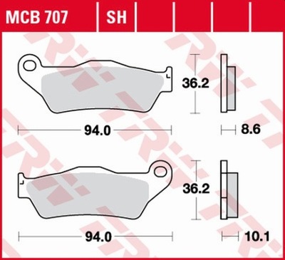 ZAPATAS DE FRENADO TRW BMW K 1200 S INTEGRAL ABS (03-09) BMW R 1150 GS (02-03  