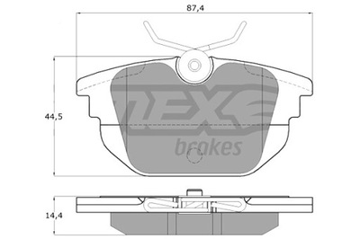 TOMEX BRAKES TRINKELĖS STABDŽIŲ FIAT BRAVO MAREA GAL. 