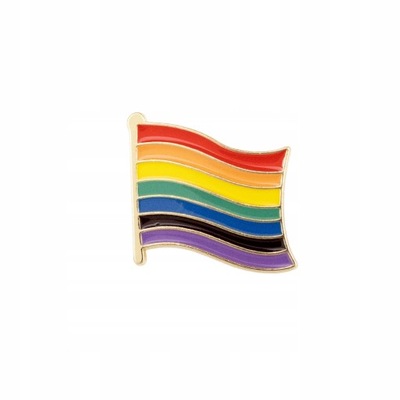 PINETS Przypinka prawdziwa Tęcza flaga Miłość 7 kolorów LOVE